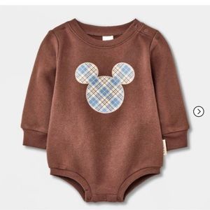Mickey plaid bodysuit NWT